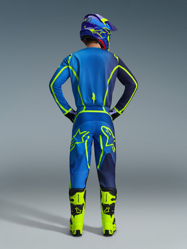 2026 Alpinestars Fluid Apex Blue Yellow MX Kit Combo