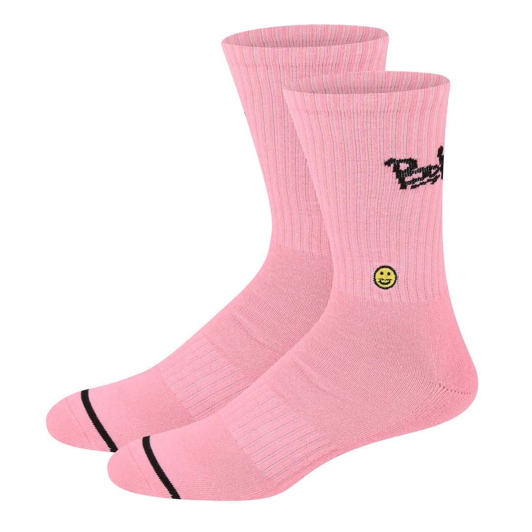 Kecks BB57 Crew Socks - Pink Stuss