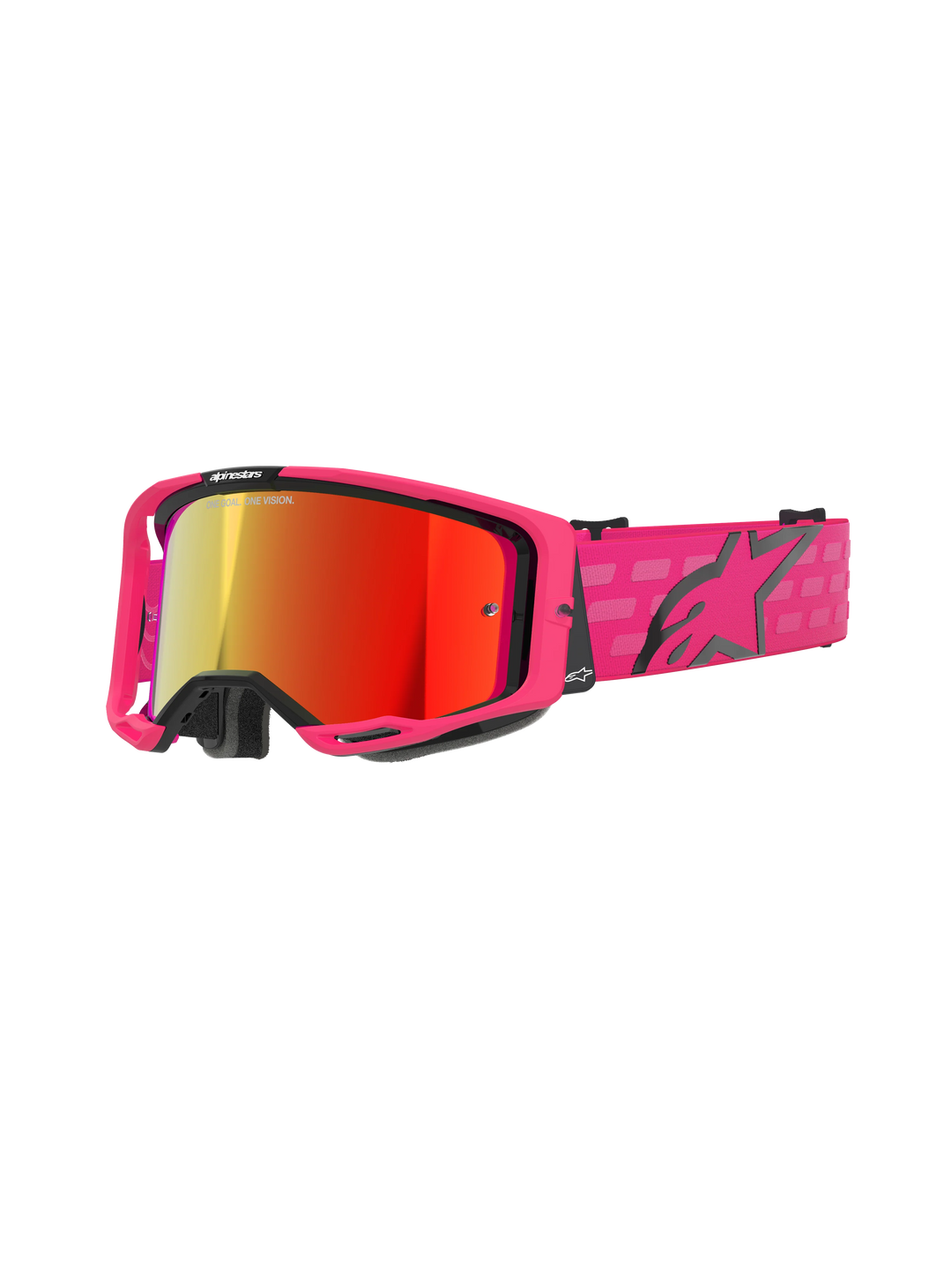 Alpinestars Vision 8 Corp Goggle Pink Mirror Red Lens