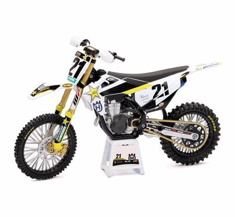 HUSQVARNA ROCKSTAR FACTORY JASON ANDERSON 1:12 SCALE DIECAST MX MODEL BIKE