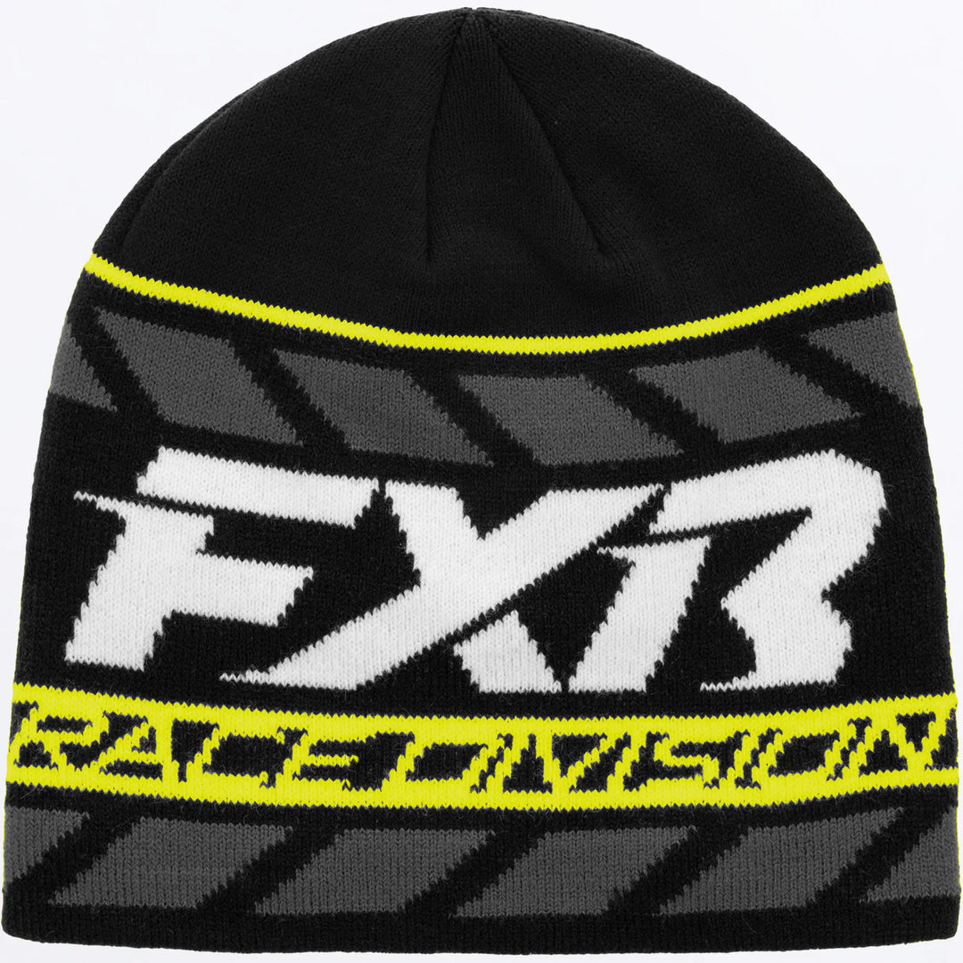 FXR Race Division Beanie Hat Black Yellow
