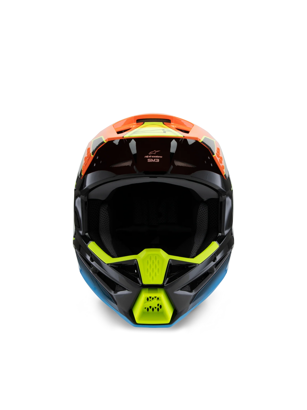 Alpinestars Youth SM3 Fray MX Helmet Black Orange Yellow