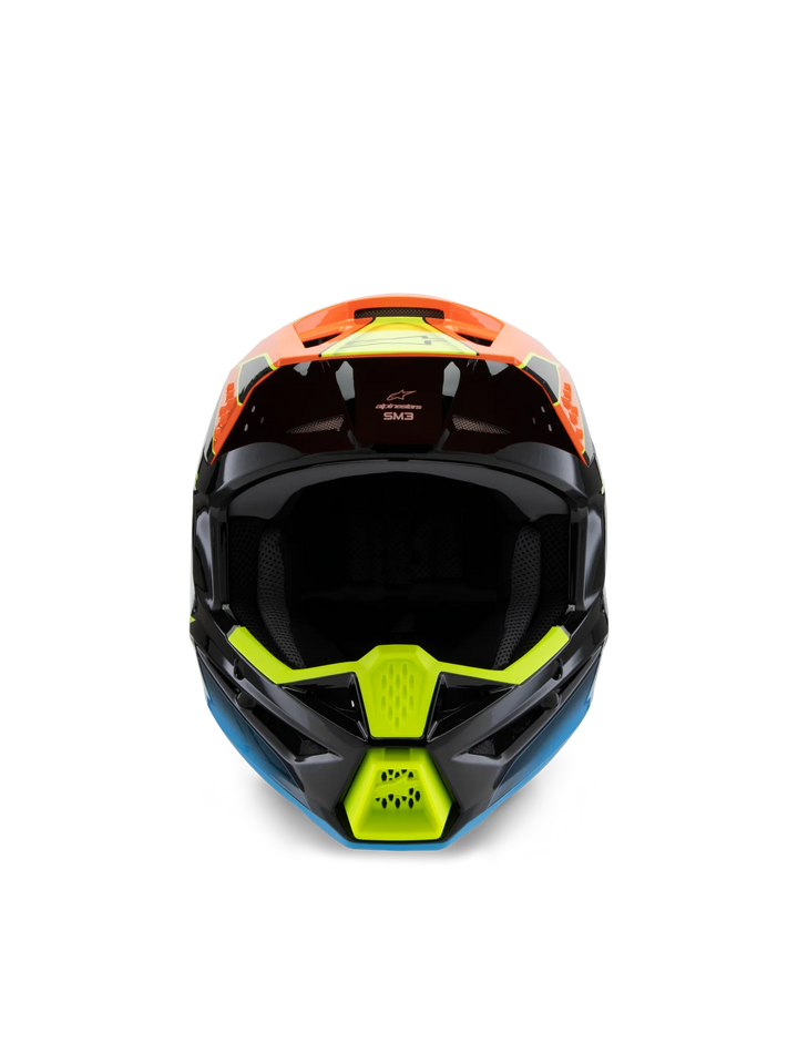 Alpinestars Youth SM3 Fray MX Helmet Black Orange Yellow