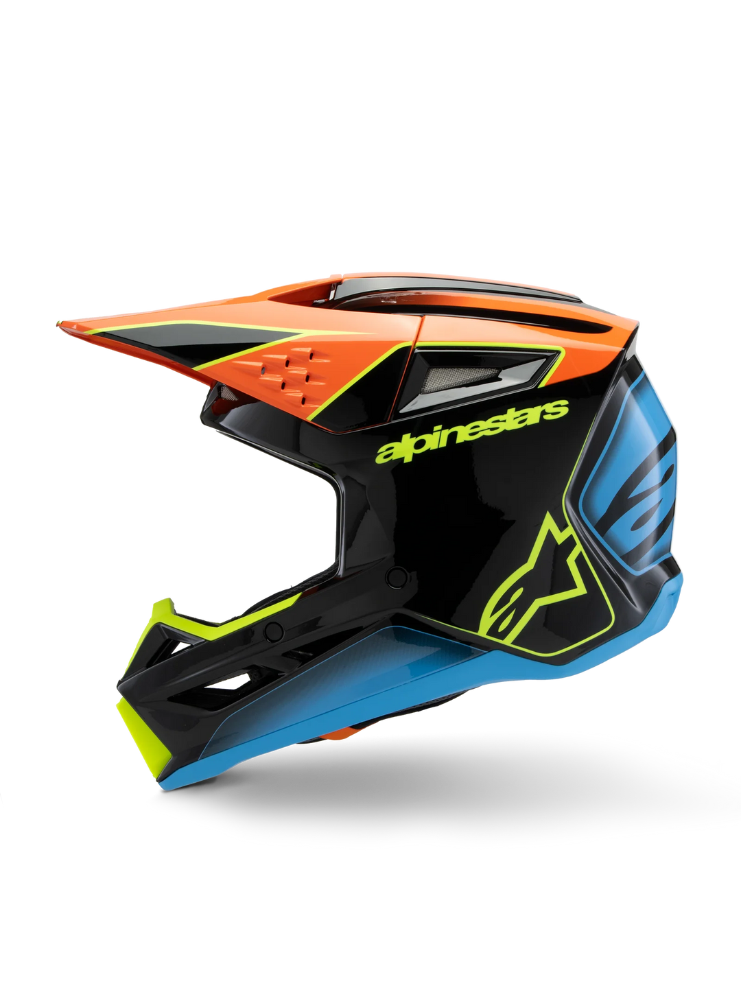 Alpinestars Youth SM3 Fray MX Helmet Black Orange Yellow