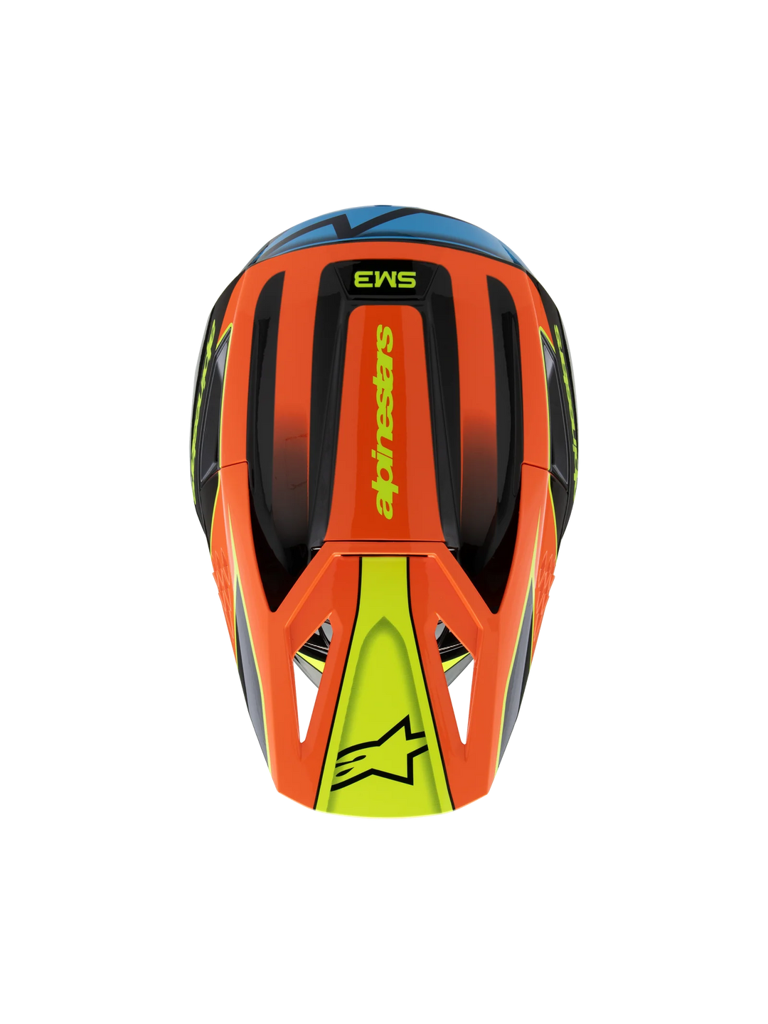 Alpinestars Youth SM3 Fray MX Helmet Black Orange Yellow