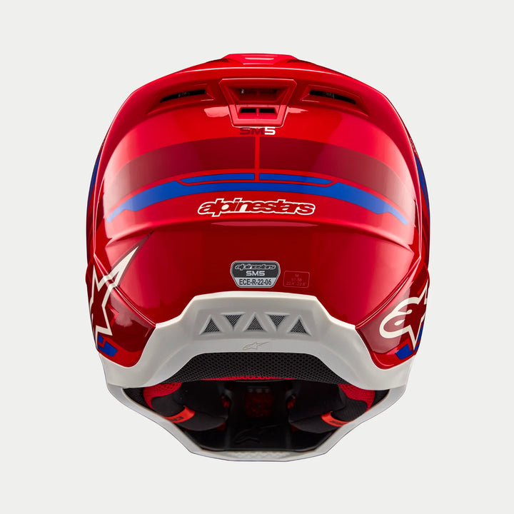 Alpinestars SM5 Action 2 MX Helmet Red Blue