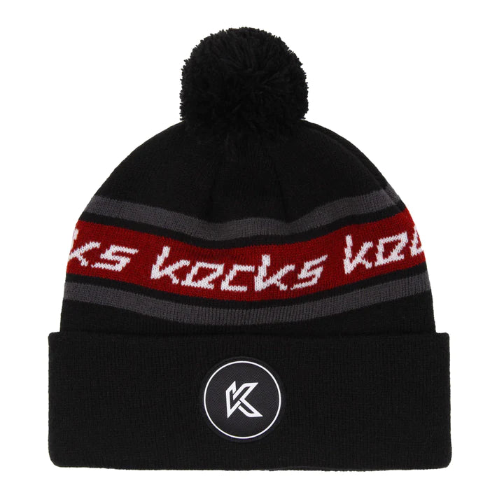 Kecks Bobble Hat - Black Red