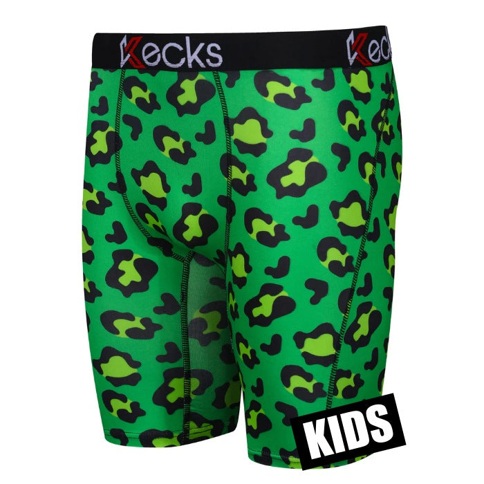 Kecks Kids Green Bobtail Print Underwear