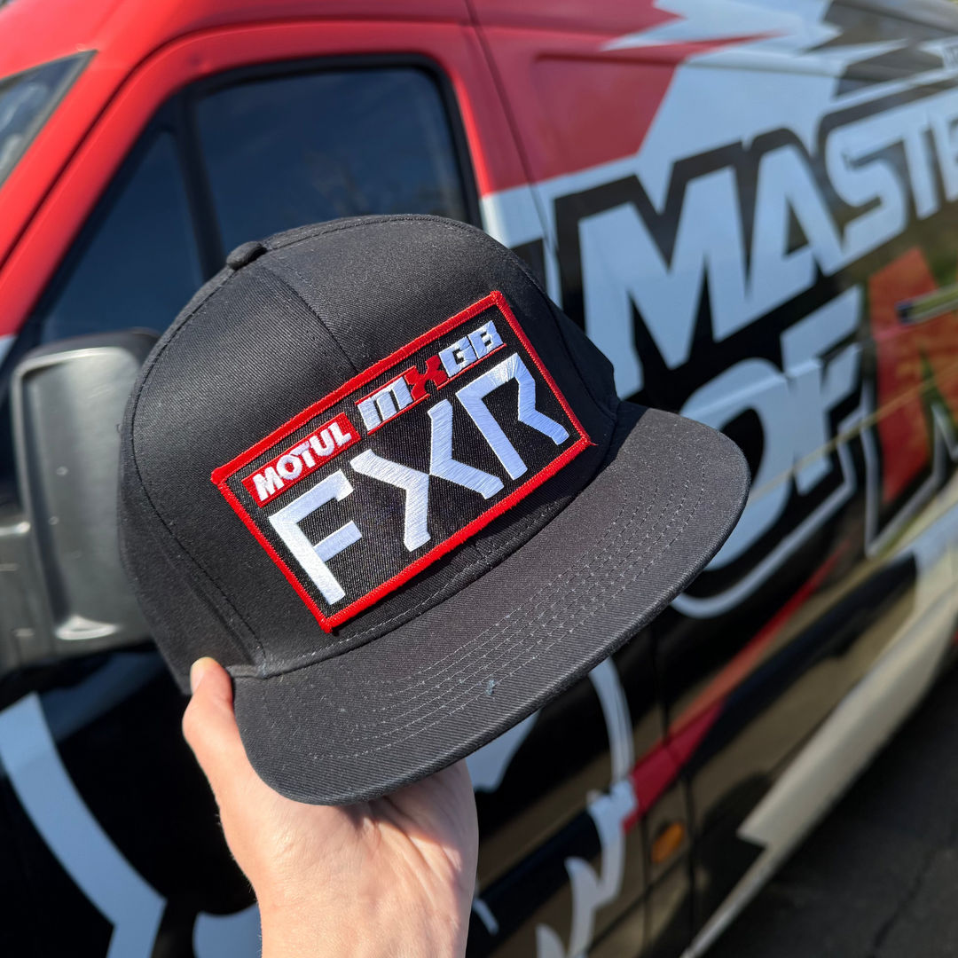 FXR Motul ACU British MX Championship Black Snapback Hat - Adult One Size