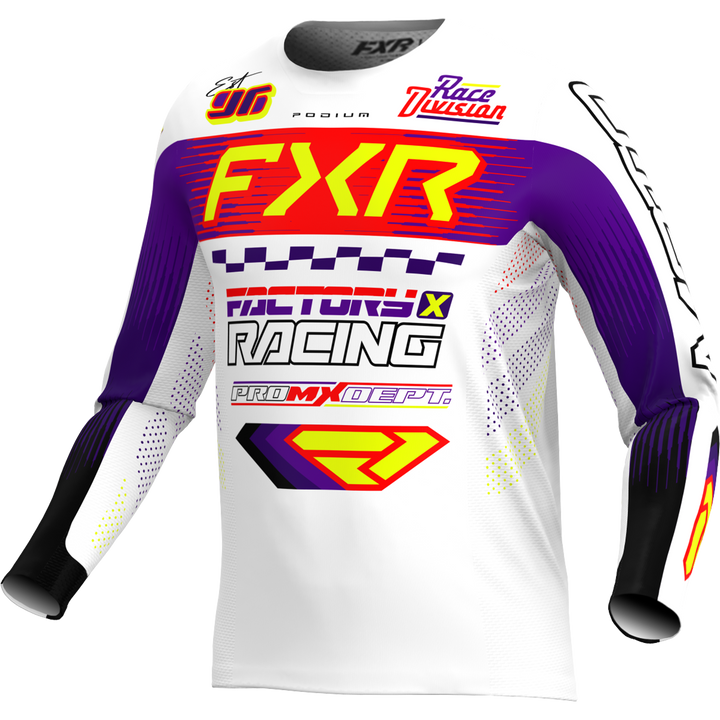 2026 FXR Youth Podium White Purple Kit Combo