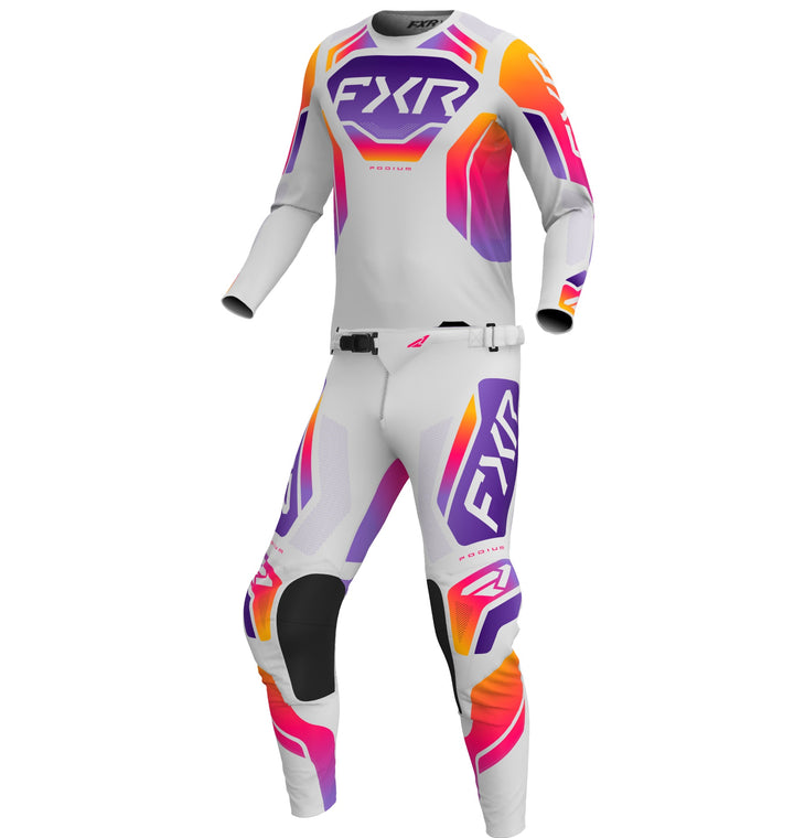 2026 FXR Youth Podium Grey Purple Orange Kit Combo