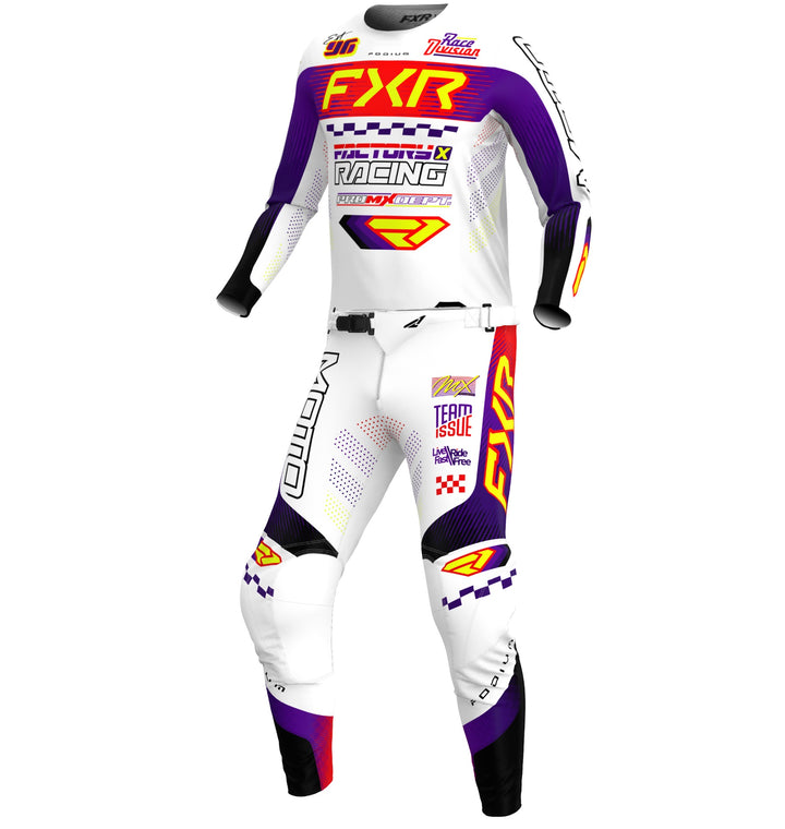 2026 FXR Youth Podium White Purple Kit Combo