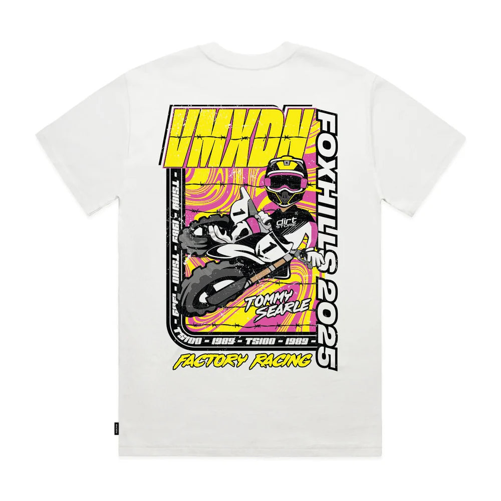 Kids Tommy Searle - 2025 VMXdN Foxhill Valley Of Dreams Tee White