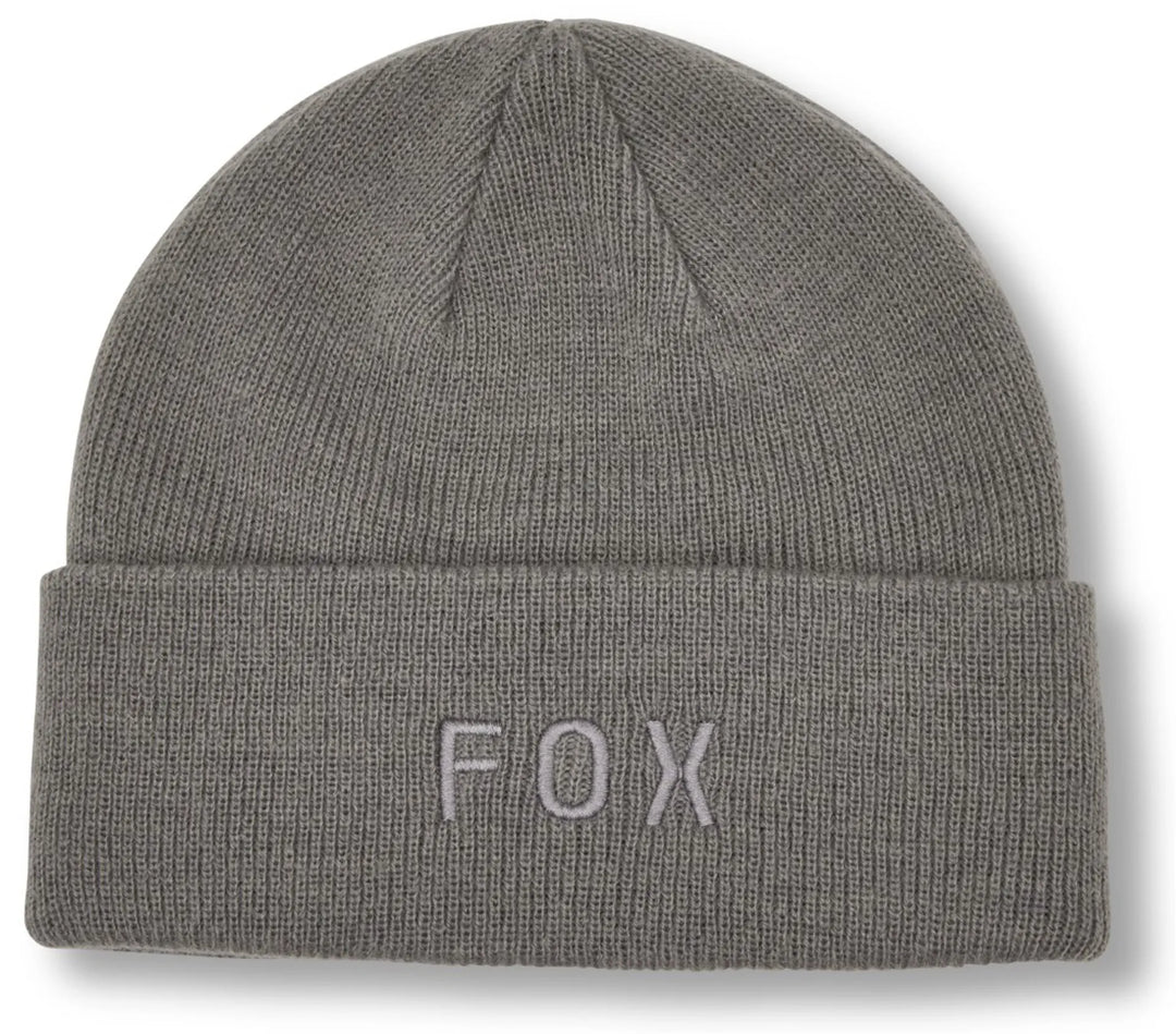 Fox Racing Wordmark Beanie Pewter Grey