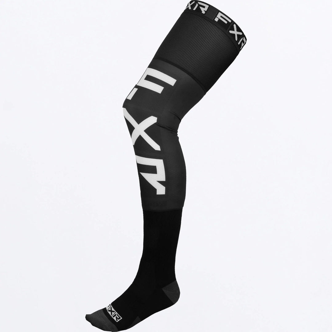 FXR MX Riding Knee Brace Socks Black