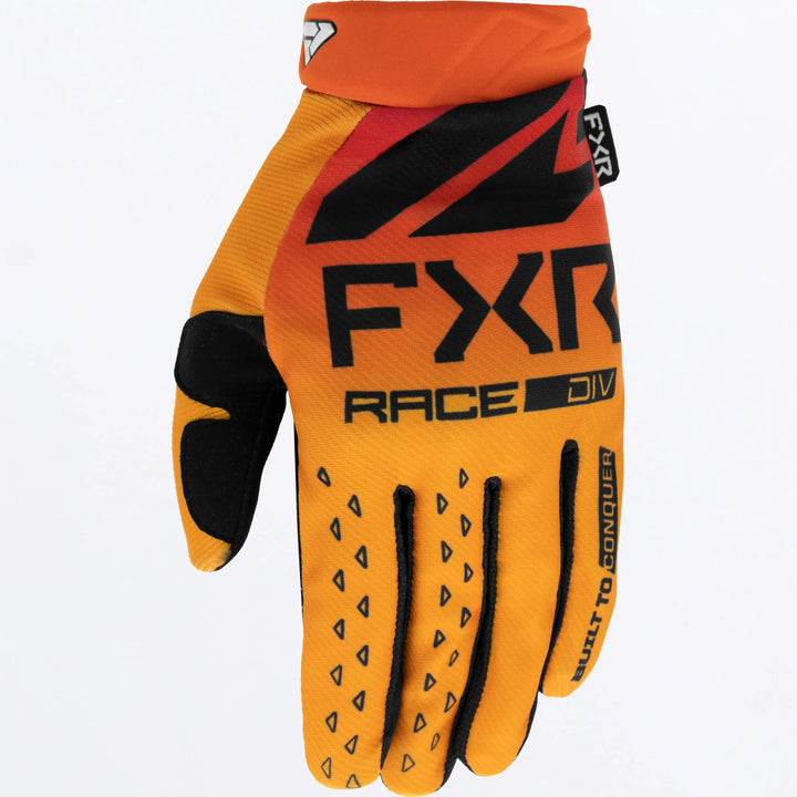 FXR Youth Reflex Gloves Orange Tequilla Sunrise