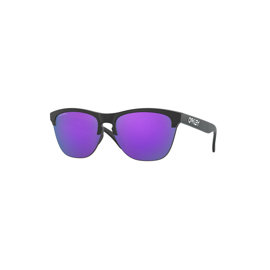 Oakley Frogskins Lite Sunglasses Matte Black Frame - Prizm Violet Lens