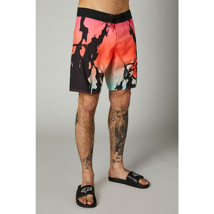 Fox PYRE Boardshort 19" Black Pink Orange