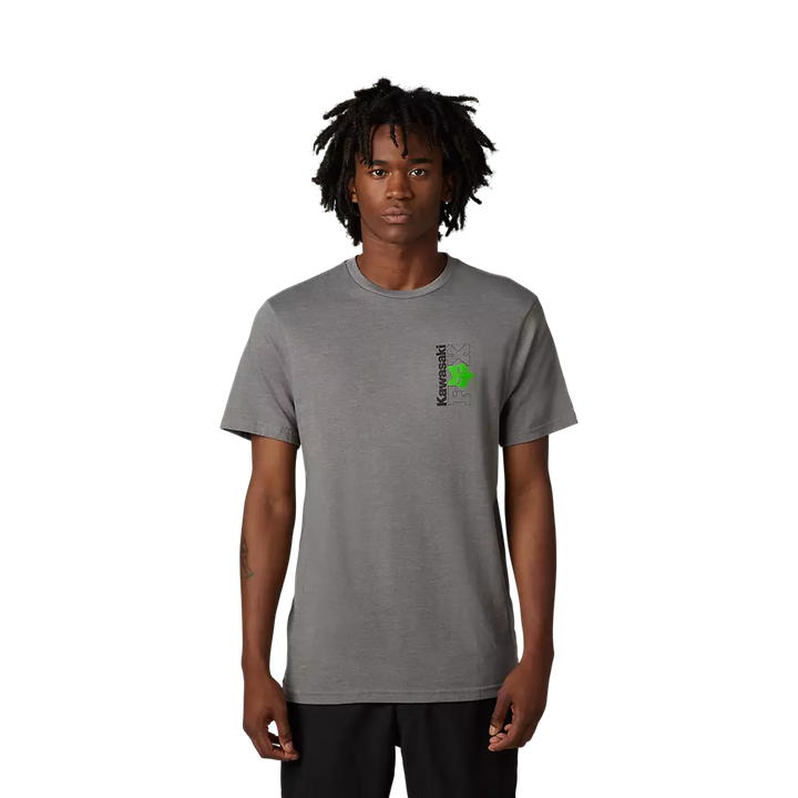 Fox X Kawasaki II Premium Tee Grey