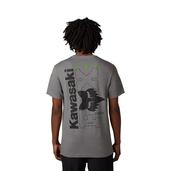 Fox X Kawasaki II Premium Tee Grey