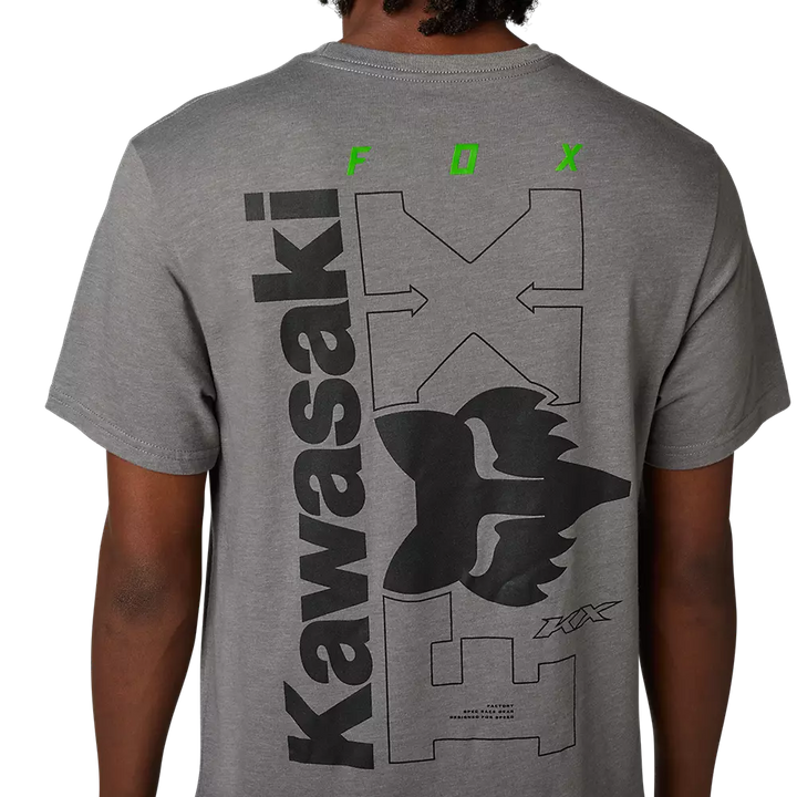 Fox X Kawasaki II Premium Tee Grey
