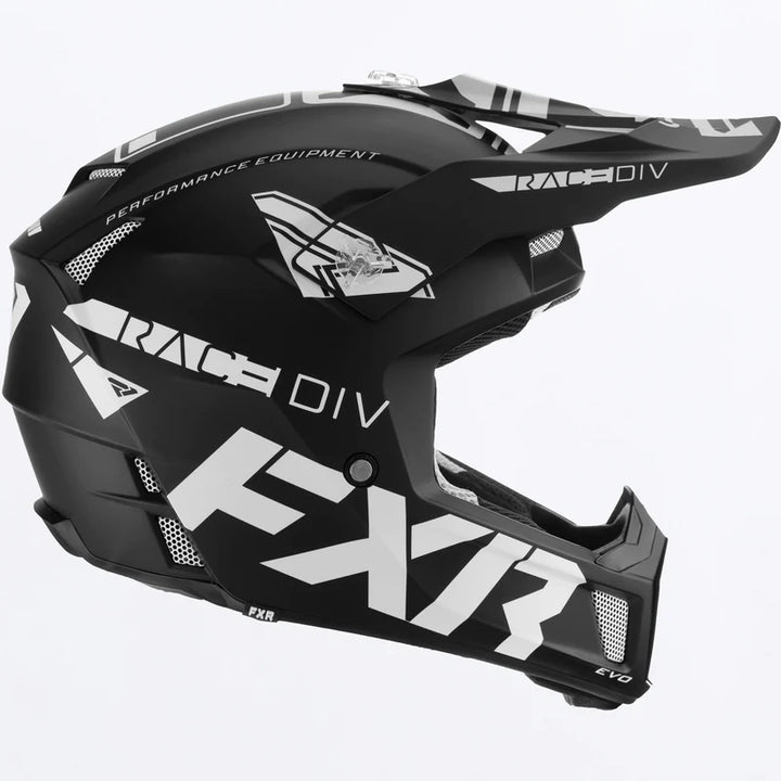 2023 FXR Clutch EVO Helmet Black White