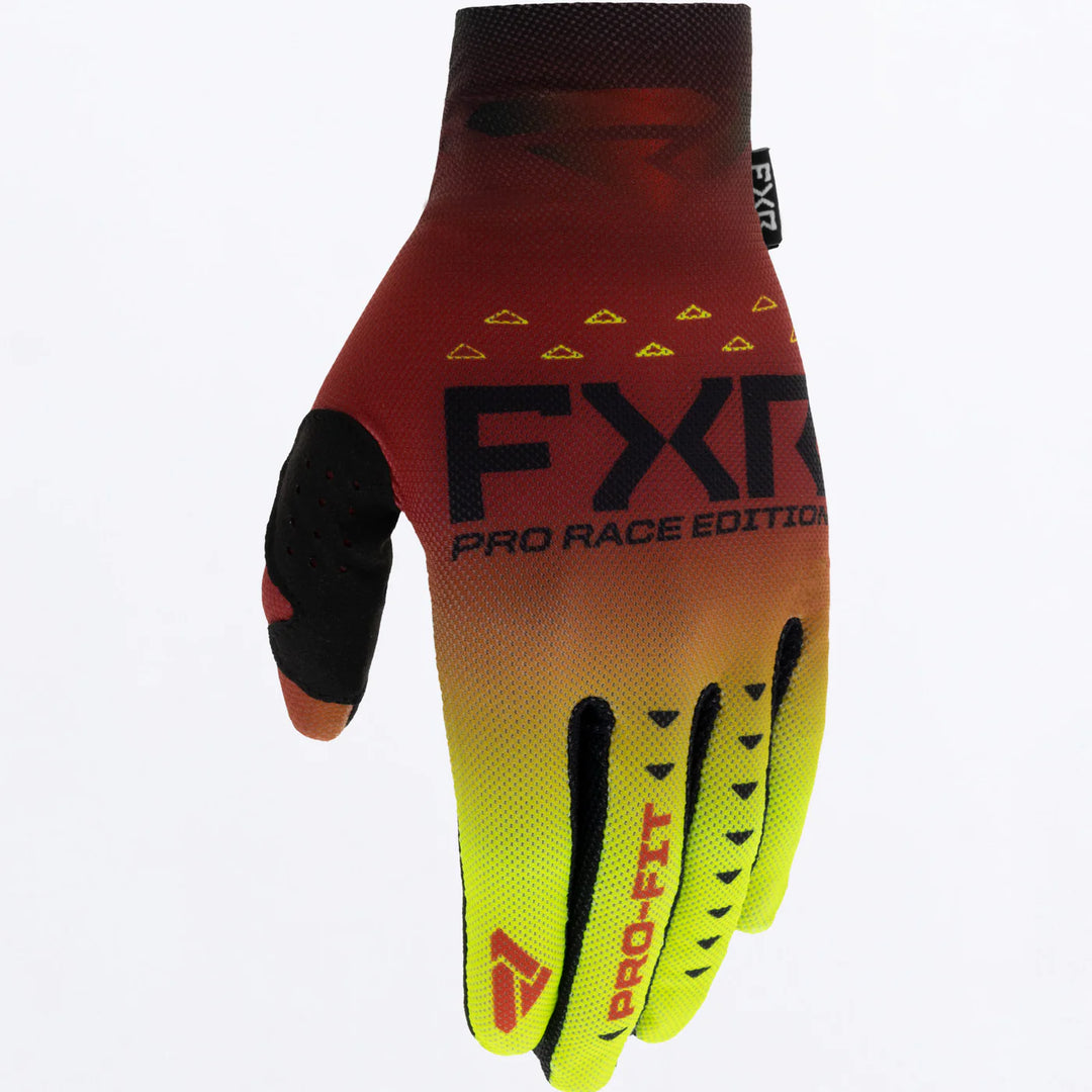 FXR PRO-FIT AIR MX GLOVE IGNITION RED YELLOW