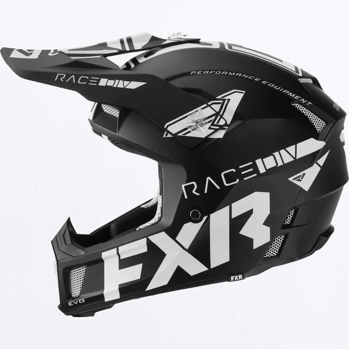 2023 FXR Clutch EVO Helmet Black White