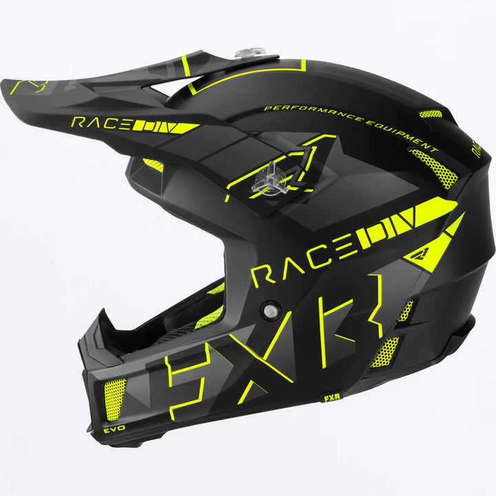 2023 FXR Clutch EVO Helmet Black Yellow