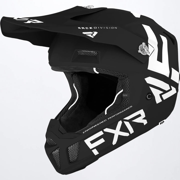 2022 FXR Clutch CX Helmet Black White