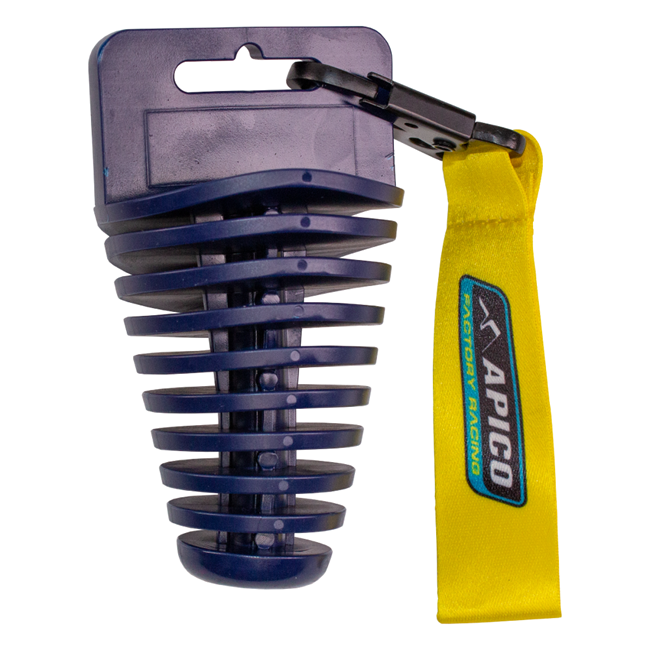 Apico 4 Stroke Exhaust Plug with Lanyard - Dark Blue