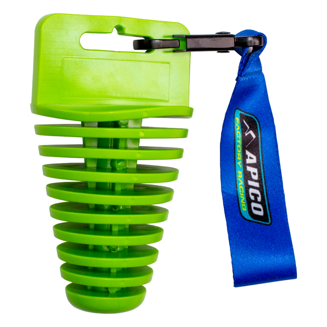 Apico 4 Stroke Exhaust Plug with Lanyard - Green
