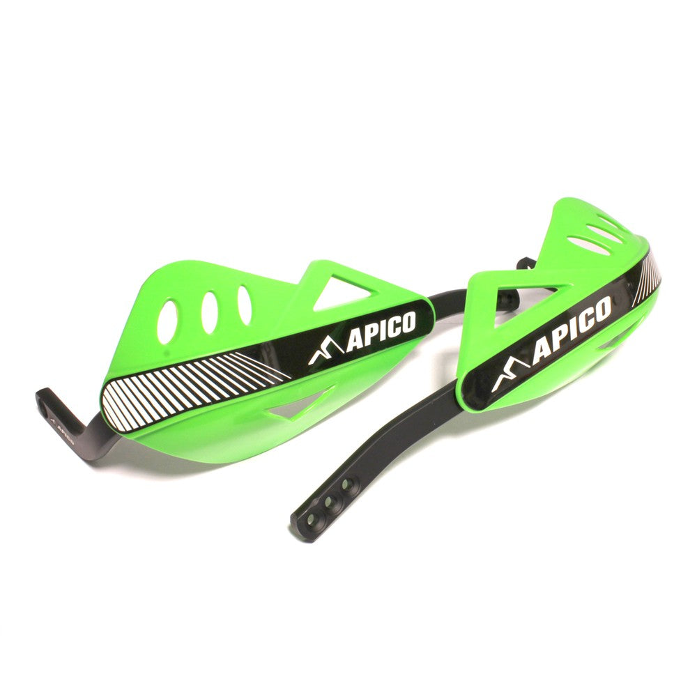 Apico Green Enduro Handguards - Full Wrap Around Aluminium Frame