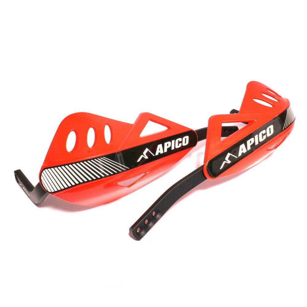 Apico Red Enduro Handguards - Full Wrap Around Aluminium Frame