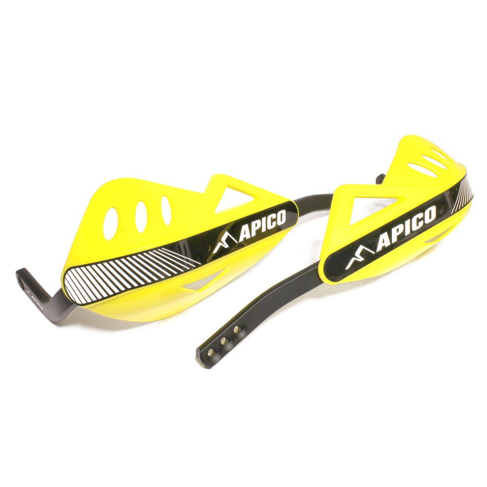Apico Yellow Enduro Handguards - Full Wrap Around Aluminium Frame