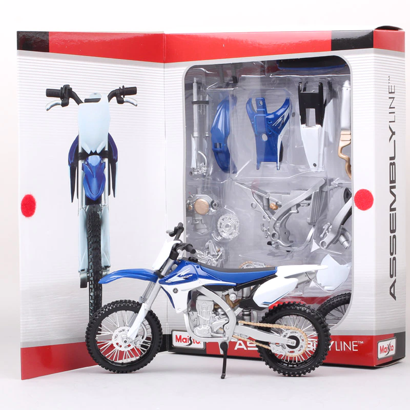 SELF ASSEMBLY YAMAHA YZF 450 1:12 SCALE BUILD YOUR OWN MX MODEL BIKE