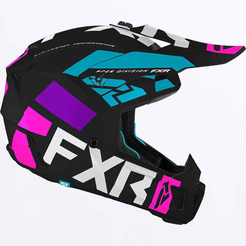 2023 FXR Clutch EVO LE Helmet Black Candy Motocross Helmet FXR
