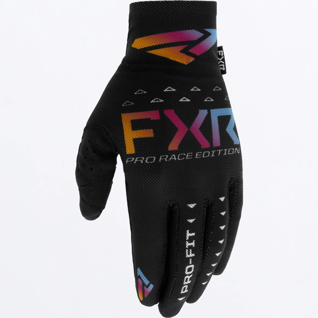 FXR PRO-FIT AIR MX GLOVE CHROMATIC BLACK PINK BLUE