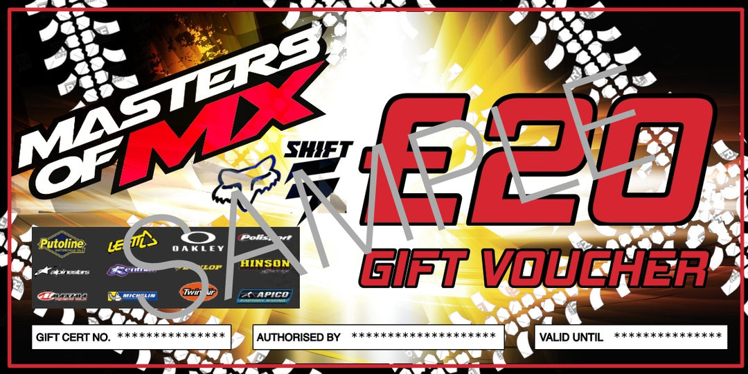 Masters of MX Gift Voucher 20 pounds