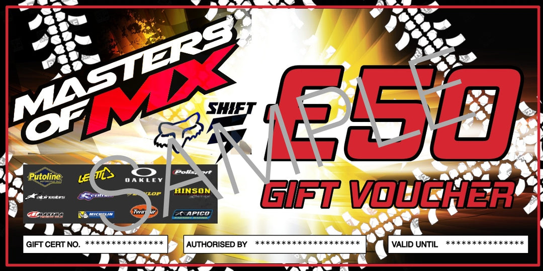 Masters of MX Gift Voucher 50 pounds