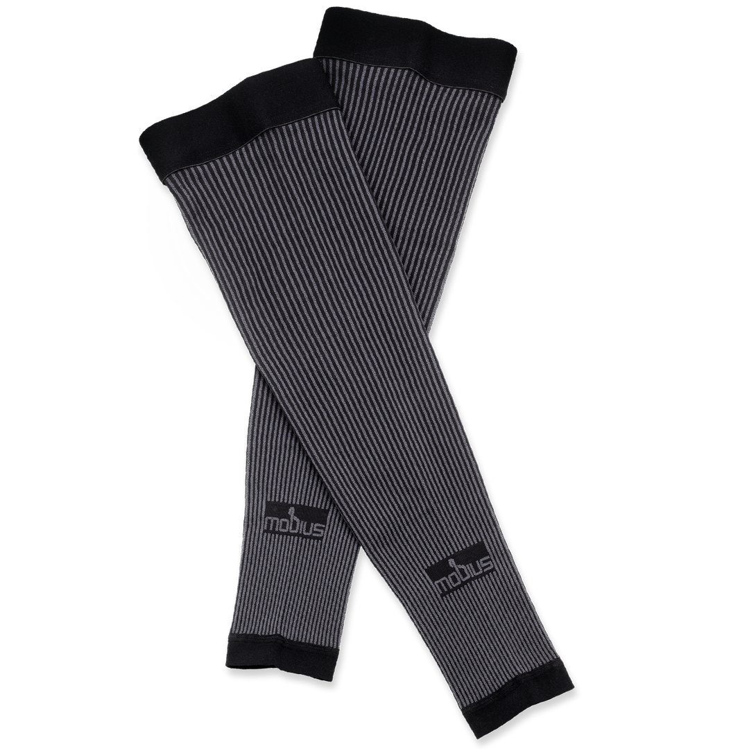 Mobius X8 Knee Compression Sleeves Grey Black