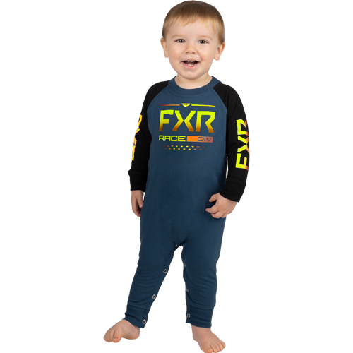 Pajamas Baby Motocross Outfit FXR Infant Baby Onesie Blue