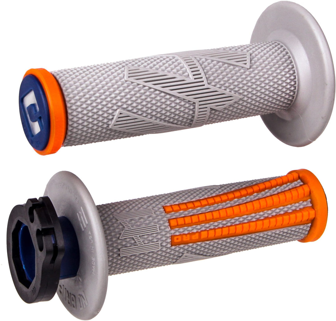 ODI EMIG2 PRO Lock On V2 Grip Grey Orange