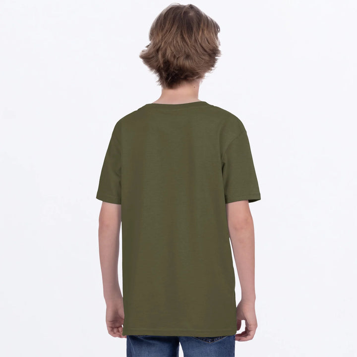 FXR Youth Victory Premium Tee Army Green