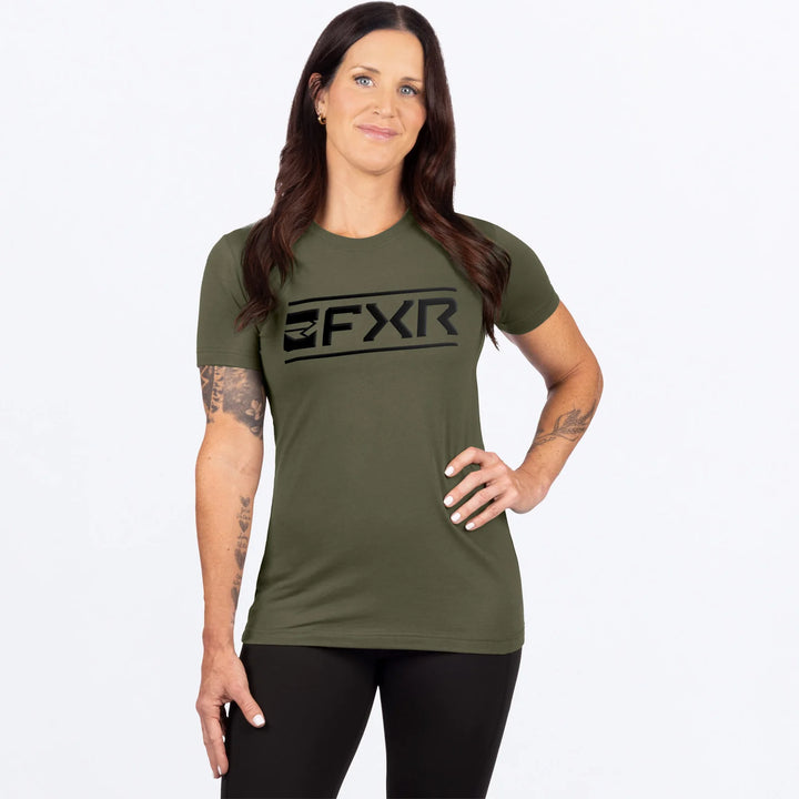 FXR Ladies Victory Tee Army Green