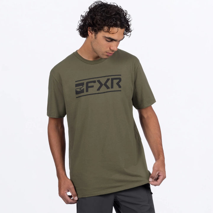 FXR Mens Victory Premium Tshirt Army Green