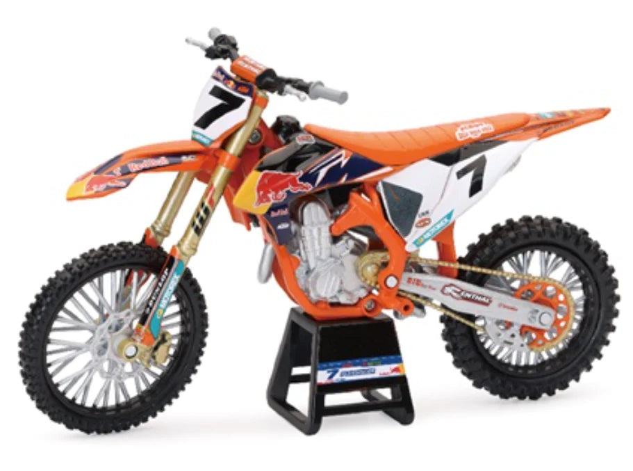 AARON PLESSINGER RED BULL KTM 450 SXF 1:12 SCALE DIECAST MX MODEL BIKE