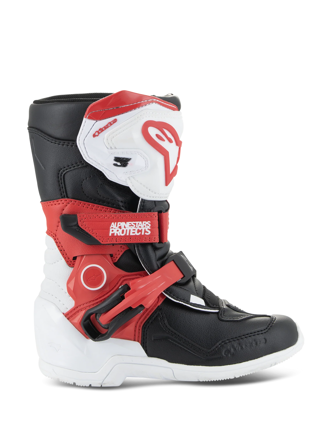 Alpinestars Kids Tech 3S Motocross Boots White Black Red