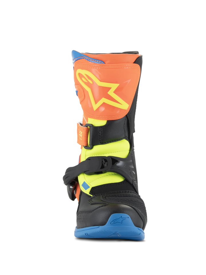 Alpinestars Kids Tech 3S Motocross Boots Orange Blue Yellow