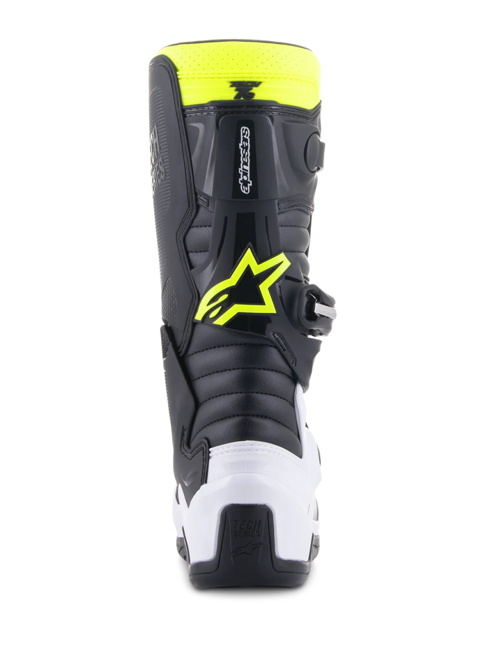Alpinestars Youth Tech 7S Motocross Boots Black Blue Yellow